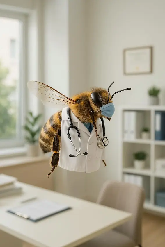 abeja dr Aplicacion de apitoxina